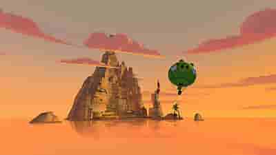Gameplay screenshot of Angry Birds VR Isle of Pigs