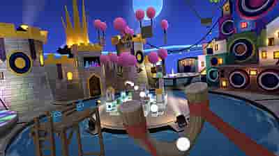 Gameplay screenshot of Angry Birds VR Isle of Pigs