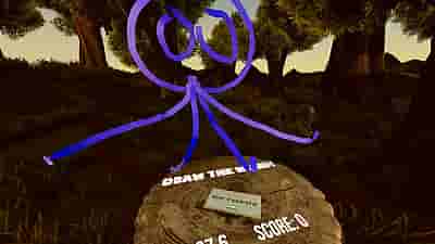 Gameplay screenshot of Doodle VR