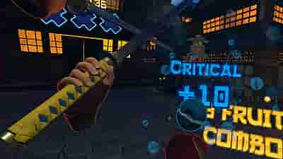Gameplay screenshot of Fruit Ninja VR