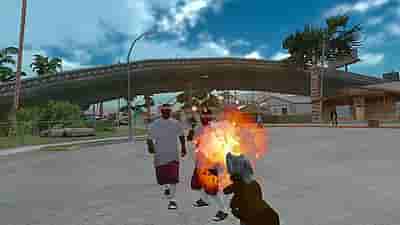 Gameplay screenshot of GTA San Andreas VR