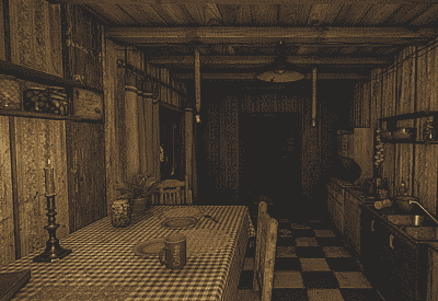 Gameplay screenshot of House of Fear