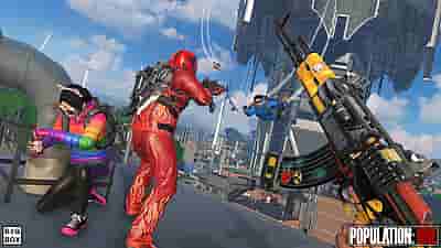 Gameplay screenshot of Population One