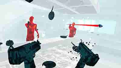 Gameplay screenshot of SuperHot VR