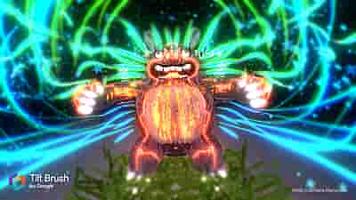 Gameplay screenshot of Tilt Brush