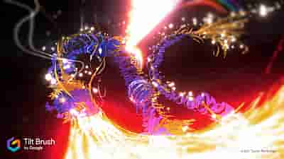 Gameplay screenshot of Tilt Brush