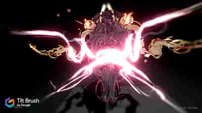 Gameplay screenshot of Tilt Brush
