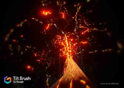 Gameplay screenshot of Tilt Brush