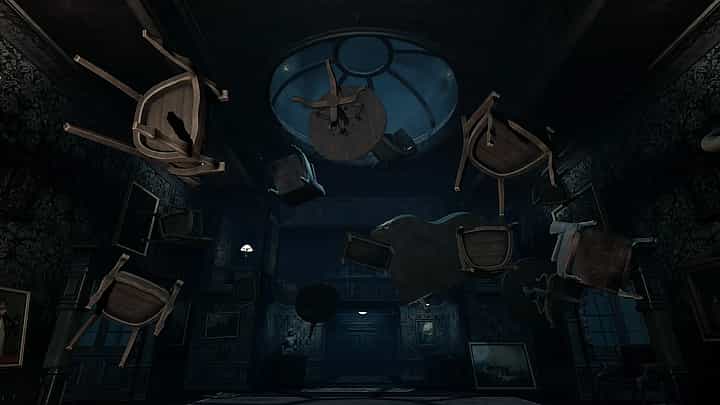 Gameplay screenshot of Affected The Manor