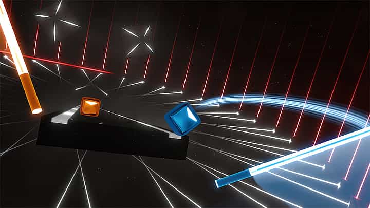 Gameplay screenshot of Beat Saber