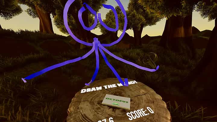 Gameplay screenshot of Doodle VR