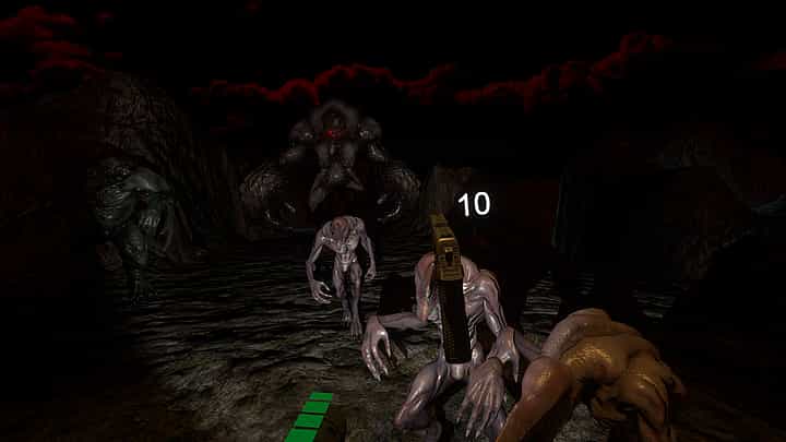Gameplay screenshot of Hell Dimension VR