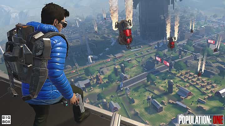 Gameplay screenshot of Population One