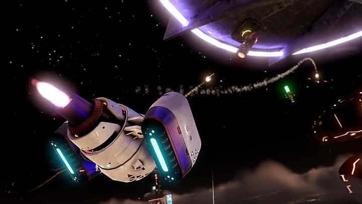 Gameplay screenshot of Space Pirate Trainer