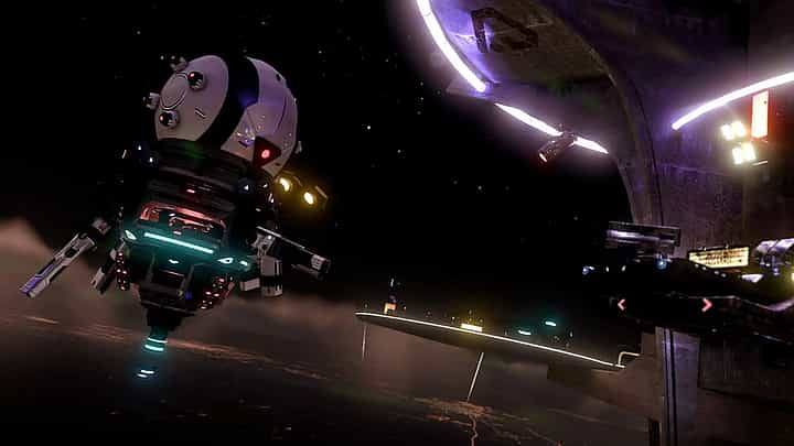 Gameplay screenshot of Space Pirate Trainer