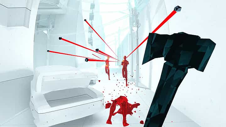 Gameplay screenshot of SuperHot VR