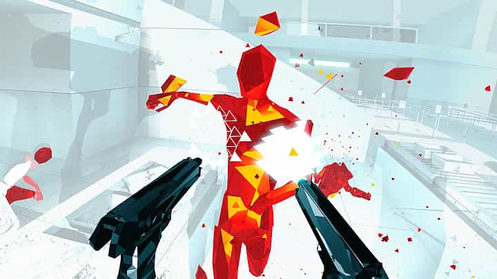 Gameplay screenshot of SuperHot VR
