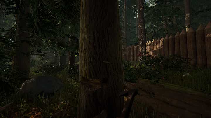 Gameplay screenshot of The Forest VR