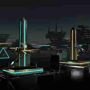 Tower Tag VR laser game artwork