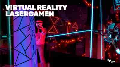 A VR laser gaming arena