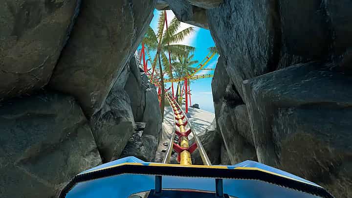 A collage of different VR game genres