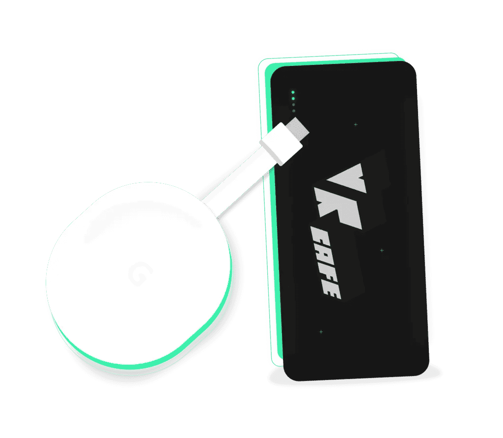 chromecast met powerbank