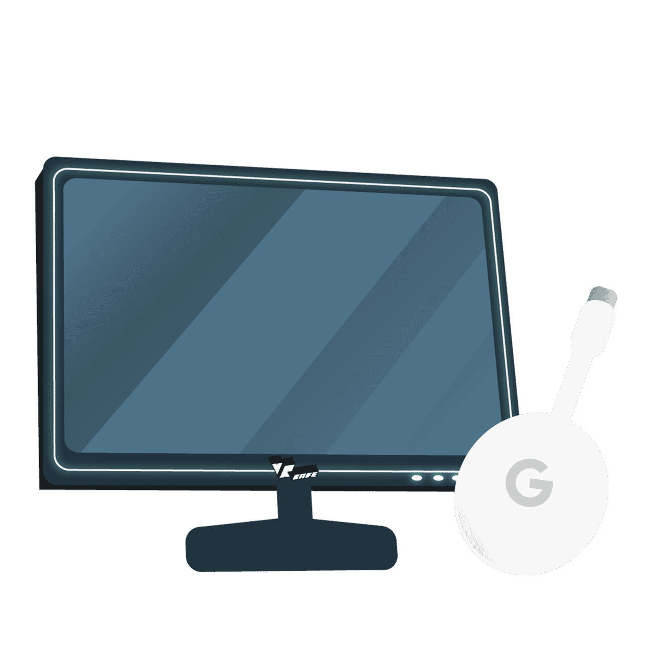 Chromecast + Scherm