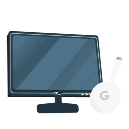 Chromecast + Scherm