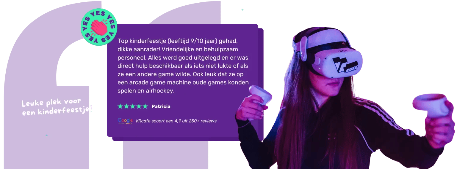 review van een kinderfeestje bij het VRcafe